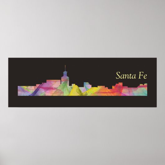 SANTA FE, NIEUWE MEXICO SKYLINE BB - POSTER (Voorkant)