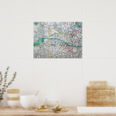 Santa Fe, NM  Map Poster (Keuken)