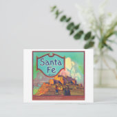 Santa Fe Oranje LabelRedlands, CA Briefkaart (Staand voorkant)
