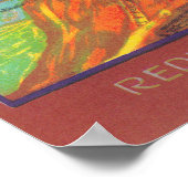 Santa Fe Oranje LabelRedlands, CA Poster (Hoek)