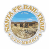Santa Fe Rail Trail (fietsen c) Sticker (Voorkant)