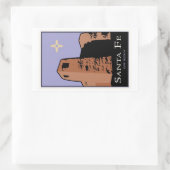 Santa Fe Rechthoekige Sticker (Tas)