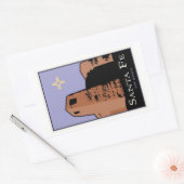 Santa Fe Rechthoekige Sticker (Envelop)
