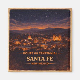 Santa Fe Route 66 Eeuwfeest Reizen Papierwaren Magneet