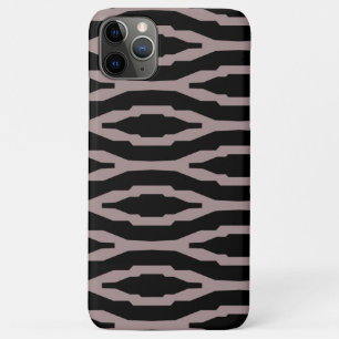 Santa Fe Roze & Zwarte Geometrische Moderne Patroo iPhone 11 Pro Max Hoesje