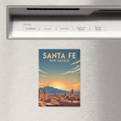 Santa Fe Skyline New Mexico Travel Magneet (Insitu (Vaatwasser))