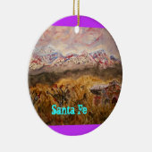 santa fe sneeuw keramisch ornament (Rechts)