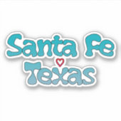 Santa Fe Texas Sticker (Voorkant)