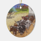 Santa Fe Trail Keramisch Ornament (Links)