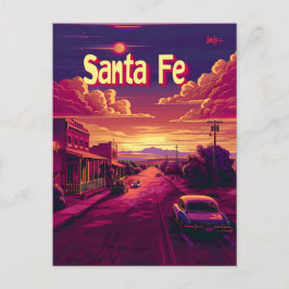 Santa Fe Travel advertentie Briefkaart