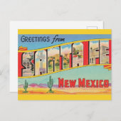 Santa Fe Vintage Groet Briefkaart (Voorkant / Achterkant)