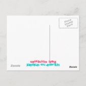 Santa Fe-vrede op aarde Briefkaart (Achterkant)