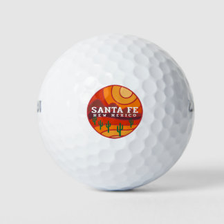 Santa Fe-woestijn in de bergen Golfballen