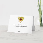 SANTA FEESTDAGEN KAART (Achterkant)