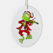 Santa Fiddle Frog Ornament (Rechts)