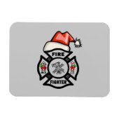 Santa Firefighter Magneet (Horizontaal)