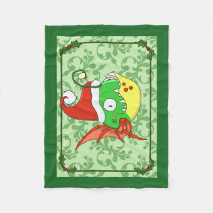 Santa Fishy Fleece Blanket Deken