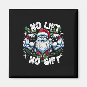 Santa Fitness Bodybuilding Christmas No Lift No Gi Magneet
