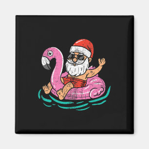 Santa Flamingo Opblaasbaar Dier Grappige Kerstmis Magneet