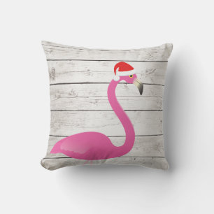 Santa Flamingo Strandbord Buitenkussen