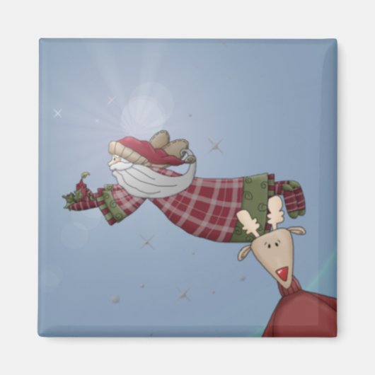Santa Flies Magneet (Voorkant)