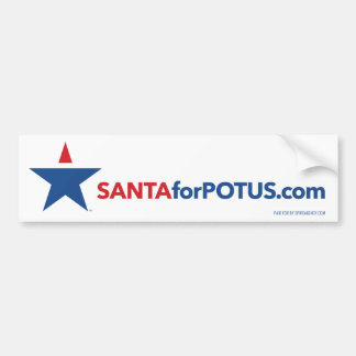 "Santa for Potus" 11 x 3" bumpersticker