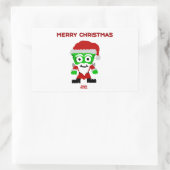 Santa FrankenCheese Rectangle Sticker (Tas)