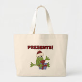 Santa Frog Tshirts en geschenken Grote Tote Bag (Voorkant)
