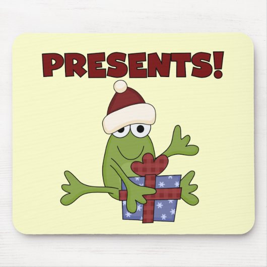 Santa Frog Tshirts en geschenken Muismat (Voorkant)