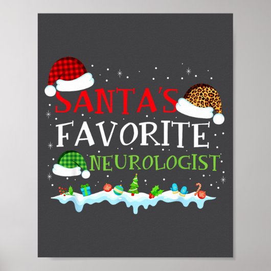 Santa Fun Favorite s Neurologist Fun Poster (Voorkant)