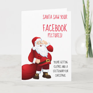 Santa Funny Christmas Kaart