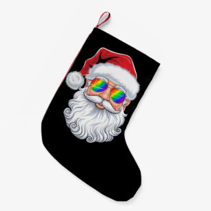 Santa Gezicht Homoseksuele Zonnebril Kerstmis Xmas Kleine Kerstsok