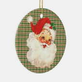 Santa gezicht  keramisch ornament (Rechts)