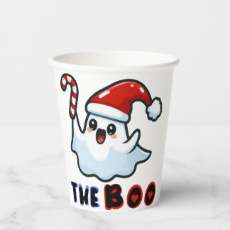 Santa Ghost Paper Cup Papieren Bekers