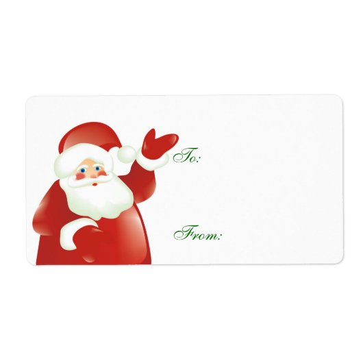 Santa Gift Giving Etiket (Voorkant)