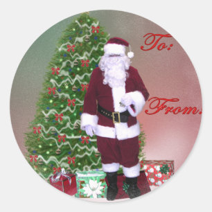 Santa Gift Label Sticker