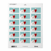 Santa Gift-Labels Etiket (Full Sheet)