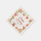 Santa Gingerbread House Kerstmis feestdag Servet (Hoek)