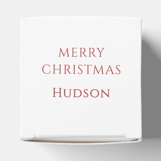 Santa Gingerbread Man Favoriet Box Bedankdoosjes (Bovenkant)