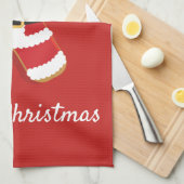 Santa Gingerbread Man | Keukenhanddoek (Quarter Fold)