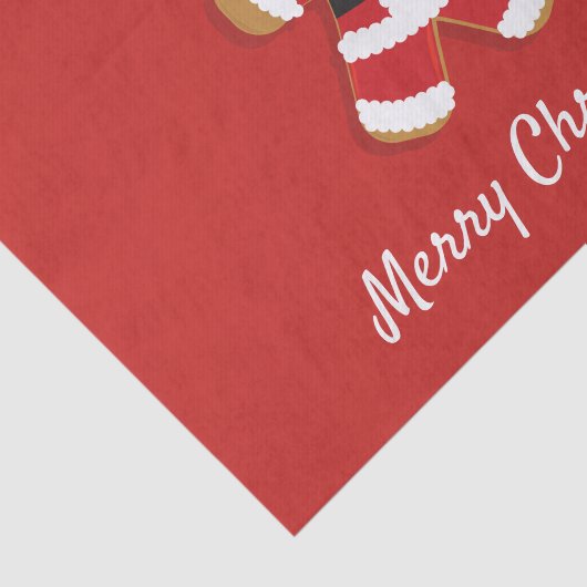 Santa Gingerbread Man | Weefselpapier Tissuepapier (Detail)