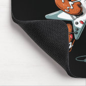 Santa Gingerbread Playing Guitar Funny Christmas P Muismat (Hoek)