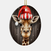 Santa Giraffe Ornament (Rechts)