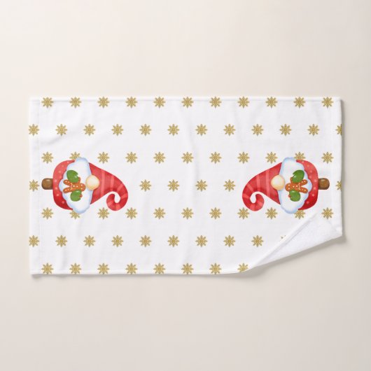 Santa Gnome Bad Handdoek (Handdoek)