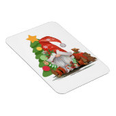 Santa Gnome - Grappig kerstkoepelontwerp Magneet (Rechterzijde)