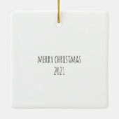 Santa Gnome Keramisch Ornament (Achterkant)