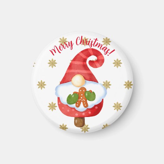 Santa Gnome Magneet (Voorkant)