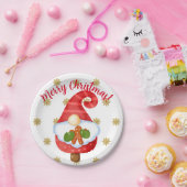 Santa Gnome Papieren Bordje (Feest)
