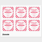 Santa Goedgekeurd Zelfgemaakte Kerstcadeau Sticker (Vel)