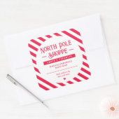 Santa Goedgekeurd Zelfgemaakte Kerstcadeau Sticker (Envelop)